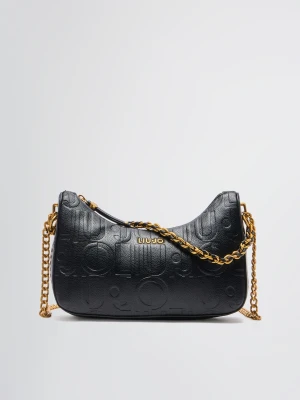 Liu Jo Small Hobo Bag With Logo czarny