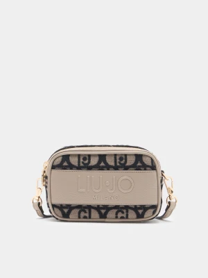 Liu Jo Small Jacquard Crossbody Bag Dark Grey