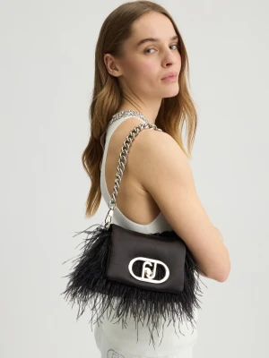 Liu Jo Small Lapuffy Bag With Feathered Detailing LIUJO