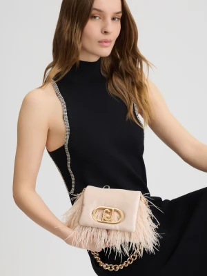 Liu Jo Small Lapuffy Bag With Feathered Detailing LIUJO