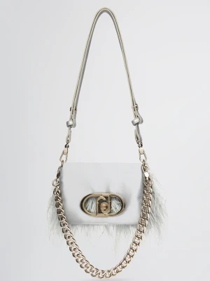Liu Jo Small Lapuffy Bag With Feathered Detailing LIUJO