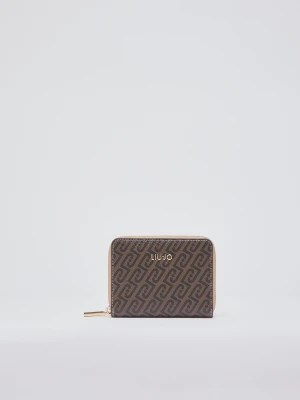 Liu Jo Small Monogram Purse Dark Brown