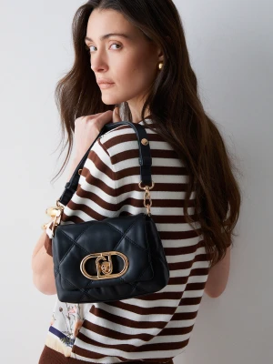 Liu Jo Small Quilted Lapuffy Bag czarny