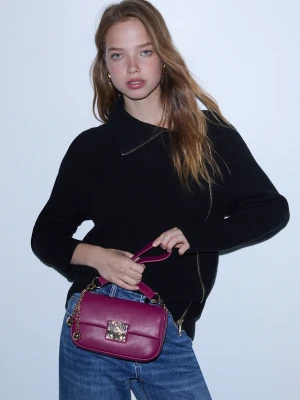 Liu Jo Small Shoulder Bag With Charm czerwony