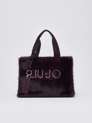 Liu Jo Small Teddy Tote Bag Aubergine