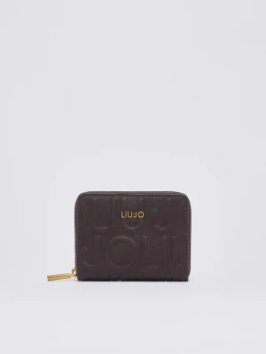 Liu Jo Small Wallet With Logo Dark Brown