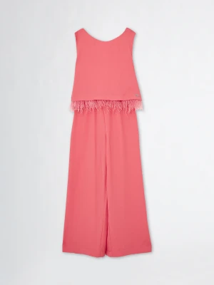 Liu Jo Smart Jumpsuit With Feathered Detailing LIUJO