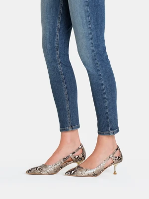 Liu Jo Snakeskin-effect Court Shoes With Cut-out Detailing LIUJO