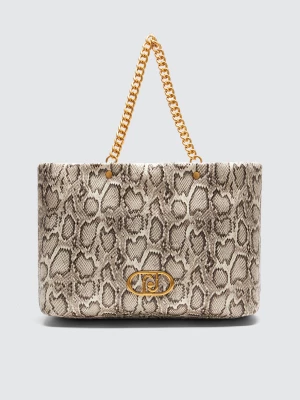 Liu Jo Snakeskin Effect Shopping Bag LIUJO