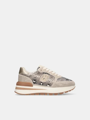 Liu Jo Snakeskin-print Sneakers With Rhinestones LIUJO