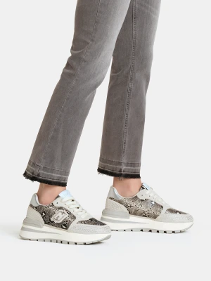 Liu Jo Snakeskin-print Sneakers With Rhinestones LIUJO