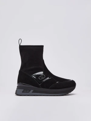 Liu Jo Sneakers Boots In Suede czarny