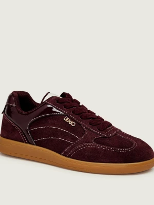 Liu Jo Sneakersy Connor 01 | zamsz bordowy