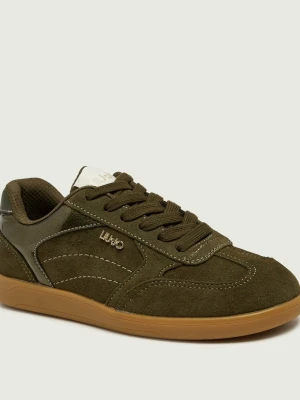 Liu Jo Sneakersy Connor 01 | zamsz oliwkowy
