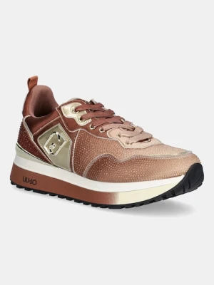Liu Jo sneakersy LIU JO MAXI WONDER 01 damskie kolor brązowy BF5009TX001S3917