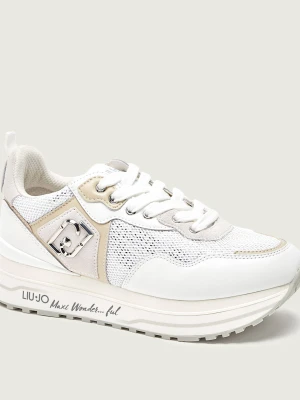 Liu Jo Sneakersy MAXI WONDER 01 | z dodatkiem skóry biały