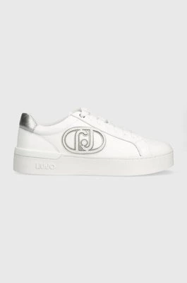 Liu Jo sneakersy skórzane SILVIA 93 kolor biały BA4041PX02601111