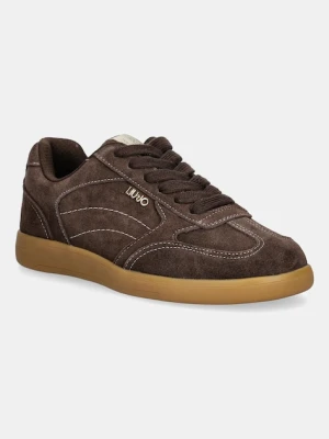 Liu Jo sneakersy zamszowe CONNOR 01 damskie kolor brązowy BF5069PX002S3830