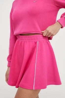 Liu Jo spódnica kolor różowy mini rozkloszowana
