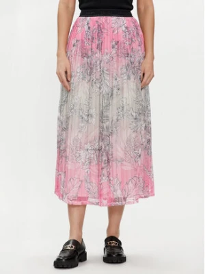 Liu Jo Spódnica plisowana TA4228 J4660 Różowy Regular Fit