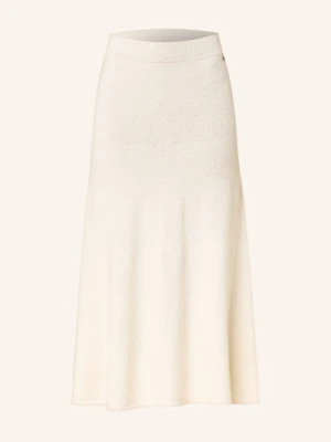 Liu Jo Spódnica Z Dzianiny Z Cekinami weiss
