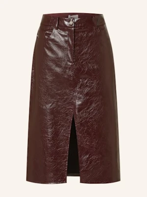 Liu Jo Spódnica Z Imitacji Skóry rot