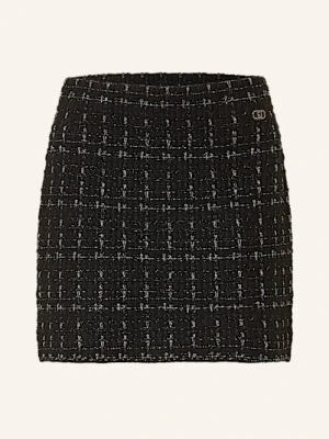 Liu Jo Spódnica Z Tweedu Z Błyszczącą Przędzą schwarz