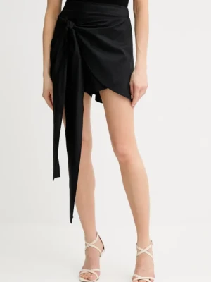 Liu Jo spódnicospodnie kolor czarny gładkie high waist VA5071.TS330