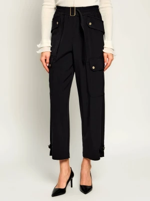 Liu Jo Spodnie cargo | Relaxed fit czarny