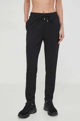 Liu Jo spodnie dresowe kolor czarny z aplikacją