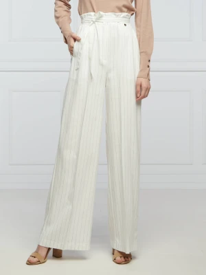 Liu Jo Spodnie | flare fit | z dodatkiem lnu