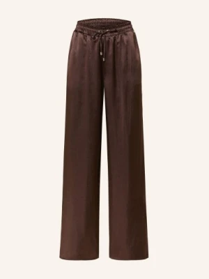Liu Jo Spodnie Marlene Z Satyny braun