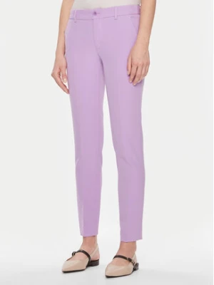 Liu Jo Spodnie materiałowe MF3229 T7896 Fioletowy Regular Fit