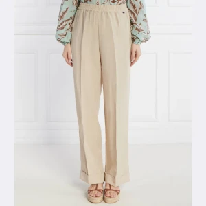 Liu Jo Spodnie | Regular Fit | z dodatkiem lnu