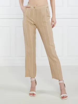Liu Jo Spodnie | Regular Fit | z dodatkiem lnu