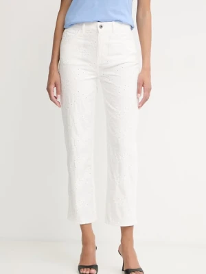 Liu Jo spodnie straight damskie bawełniane