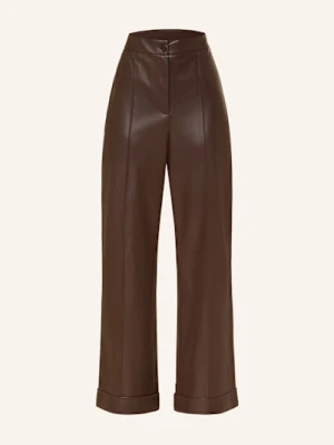 Liu Jo Spodnie Z Imitacji Skóry braun