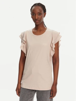 Liu Jo Sport Bluzka TA5178 J5904 Beżowy Regular Fit