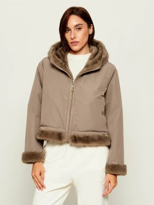 Liu Jo Sport Dwustronne futerko | shearling beżowy