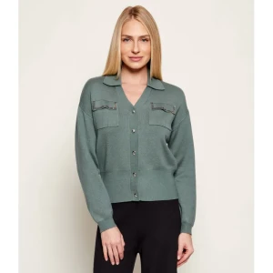 Liu Jo Sport Kardigan | Loose fit | z dodatkiem jedwabiu