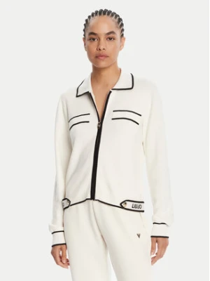 Liu Jo Sport Kardigan TF5250 MS59L Écru Regular Fit Kremowy