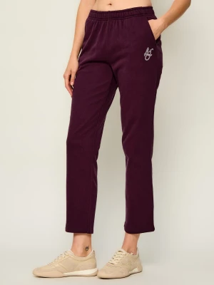 Liu Jo Sport Spodnie dresowe | Regular Fit bordowy