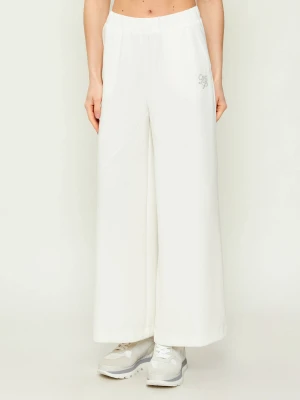 Liu Jo Sport Spodnie dresowe | Relaxed fit kremowy