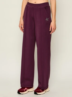 Liu Jo Sport Spodnie dresowe | Relaxed fit bordowy