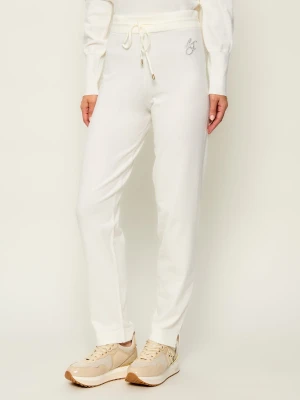 Liu Jo Sport Spodnie dzianinowe | Regular Fit ecru