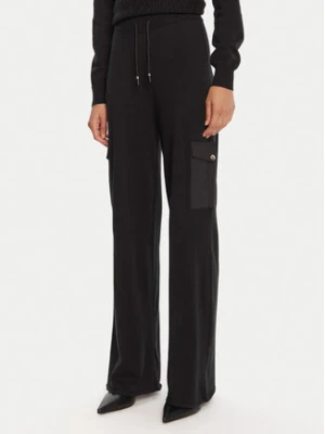 Liu Jo Sport Spodnie dzianinowe TF5041 MS75L Czarny Regular Fit