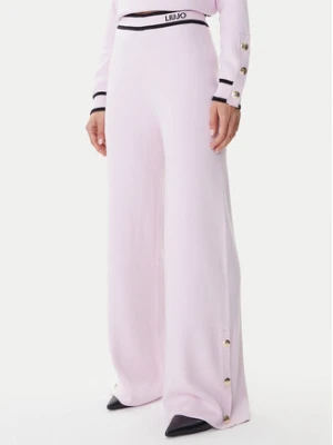 Liu Jo Sport Spodnie dzianinowe TF5252 MS59L Różowy Relaxed Fit