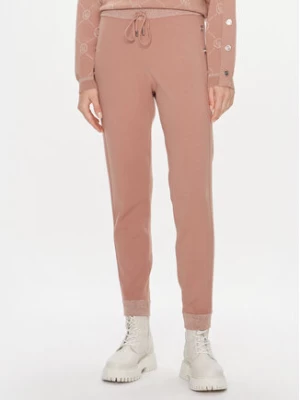 Liu Jo Sport Spodnie materiałowe TF3207 MA63L Różowy Slim Fit