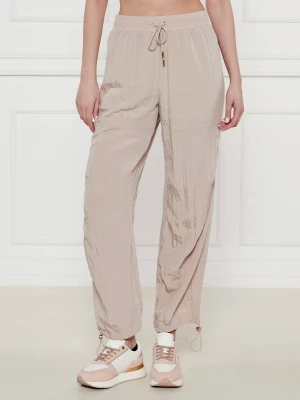 Liu Jo Sport Spodnie | Regular Fit | high waist beżowy