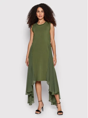 Liu Jo Sport Sukienka codzienna TA2180 J0088 Zielony Regular Fit